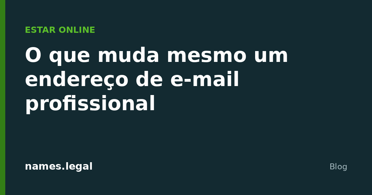 Qué cambia de verdad una dirección de correo profesional